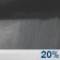 Wednesday Night: A slight chance of rain showers between 7pm and 1am. Partly cloudy, with a low around 53. South southwest wind 0 to 5 mph. Chance of precipitation is 20%. Wednesday Night: Slight Chance Rain Showers